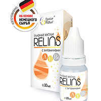 Капли для глаз Relins (с витаминами)
